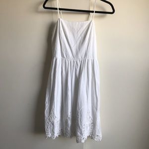 White crochet dress